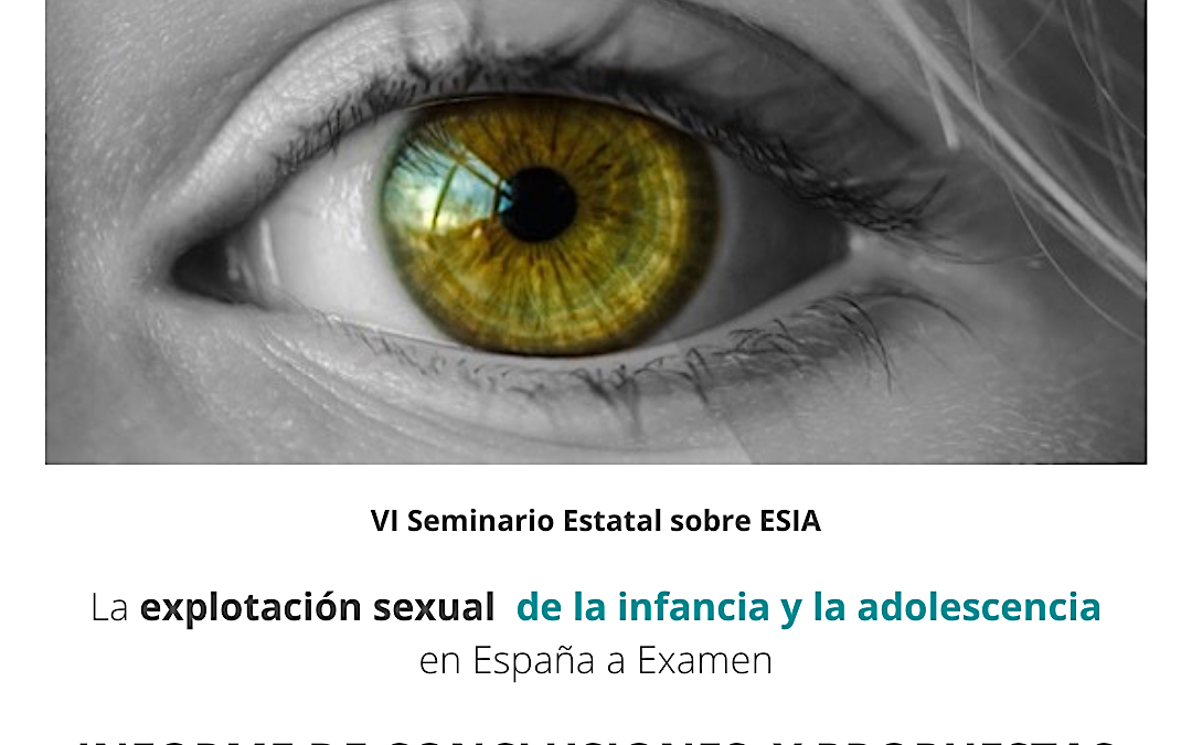 Publicamos el informe de conclusiones y propuestas del VI Seminario sobre explotación sexual de la infancia y la adolescencia