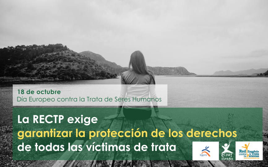 Fapmi-ECPAT España se une a la demanda de la RECTP de garantizar la protección de los derechos de todas las víctimas de trata